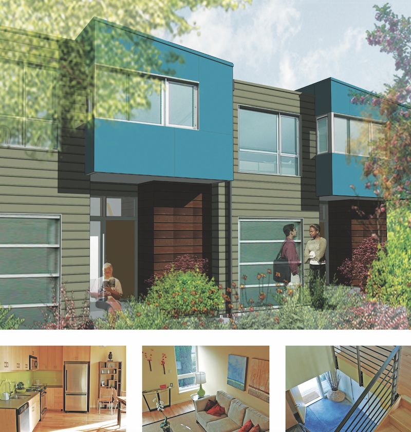 The Lancaster Net Zero Energy live/work townhomes