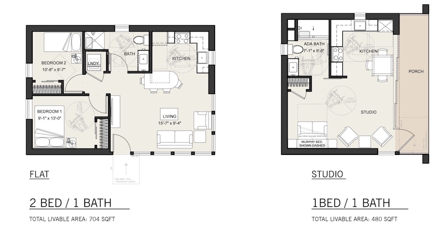 The Link floor plans