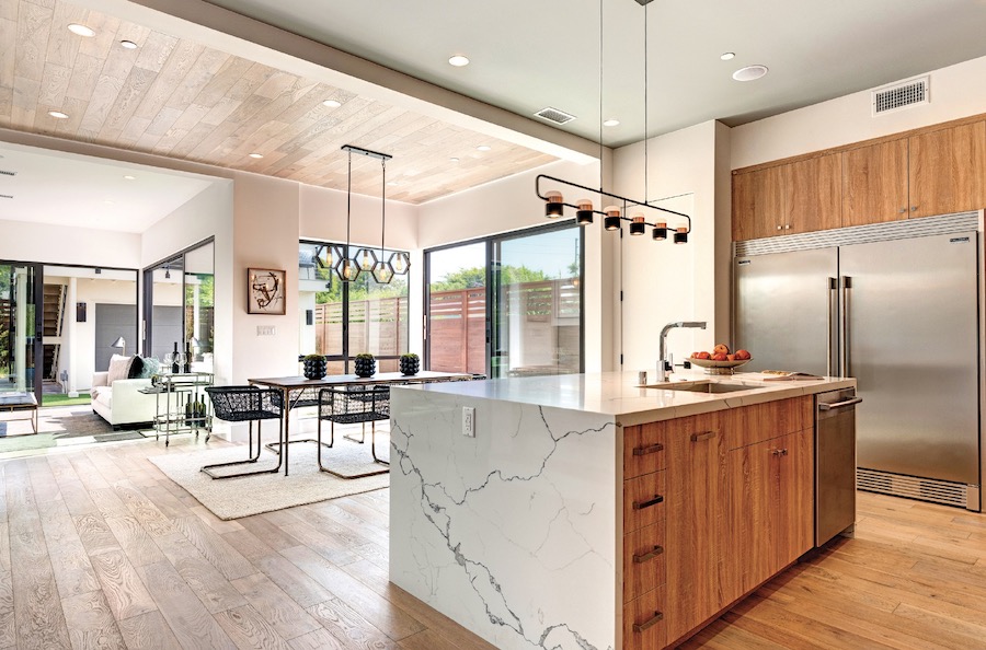 Kitchen interior in a Thomas James Home with modern styling