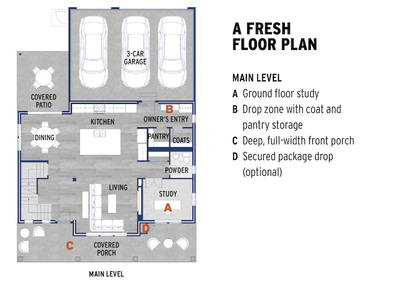 Ultimate Z.E.N. Home by Thrive Home Builders main level floor plan