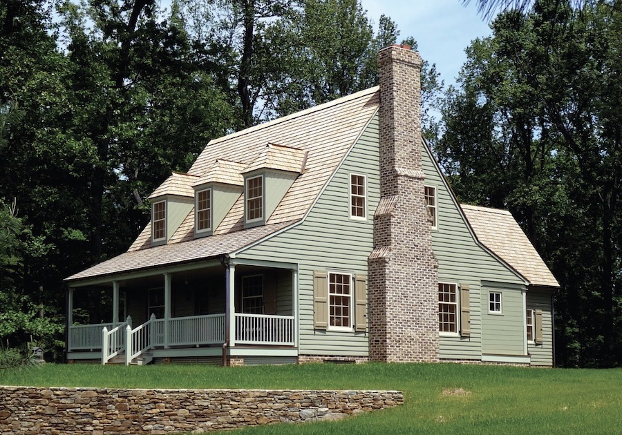 Traditional home exterior designed by Russell Versaci