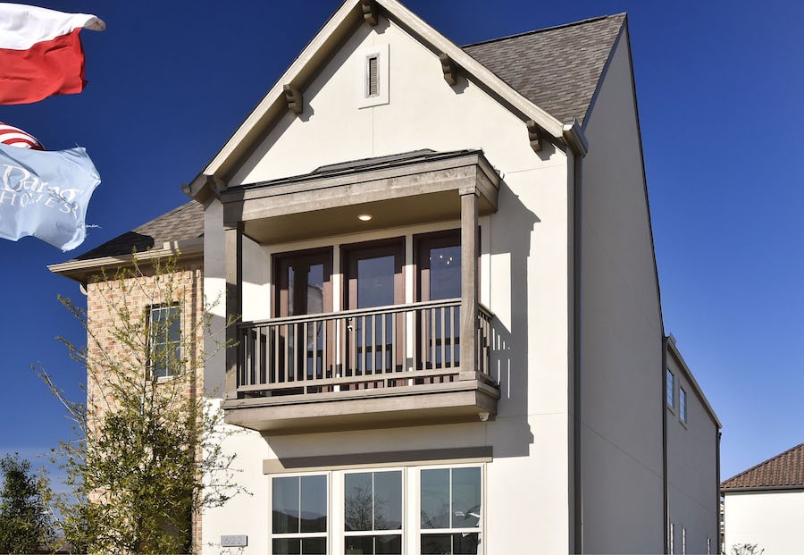 Niche design of a balcony off the bedroom in a home by Taylor Morrison 