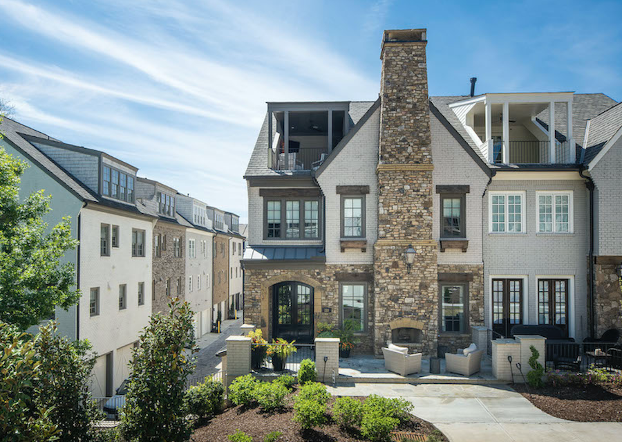 Main Townhomes rear elevation