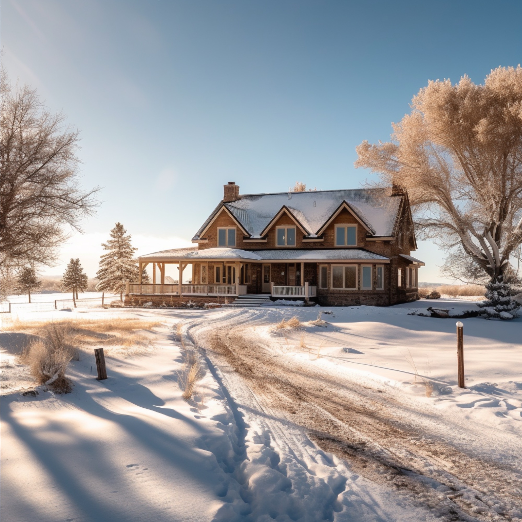 AI generated typical home in Wyoming