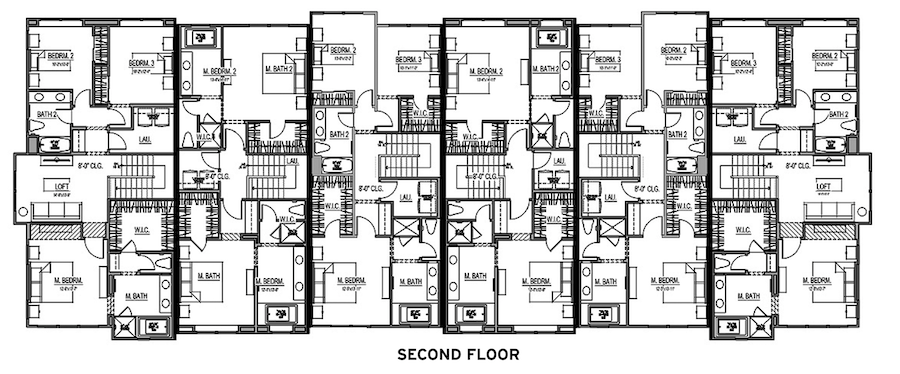 kevin crook architects rowhouse second