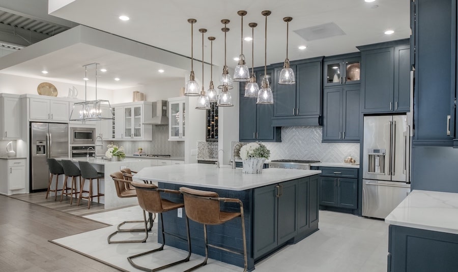 Kitchen in new-home design center