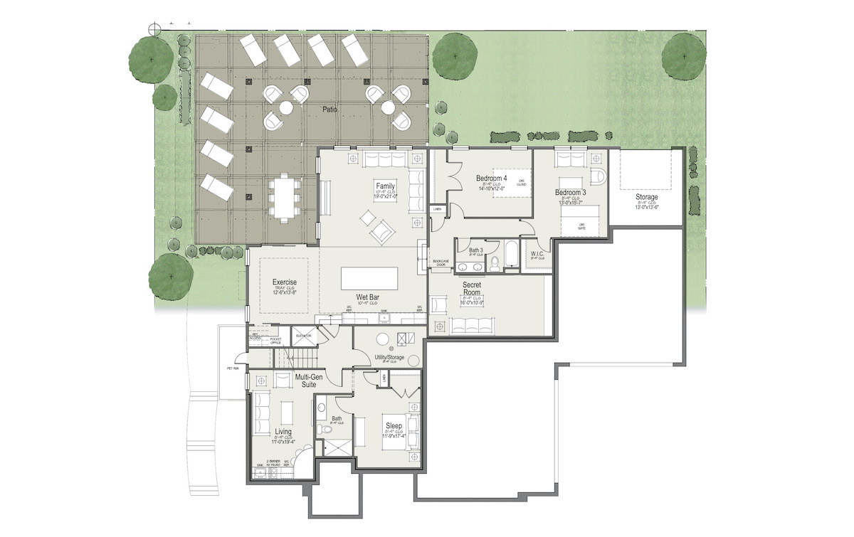 thoughtful home lower floor plan