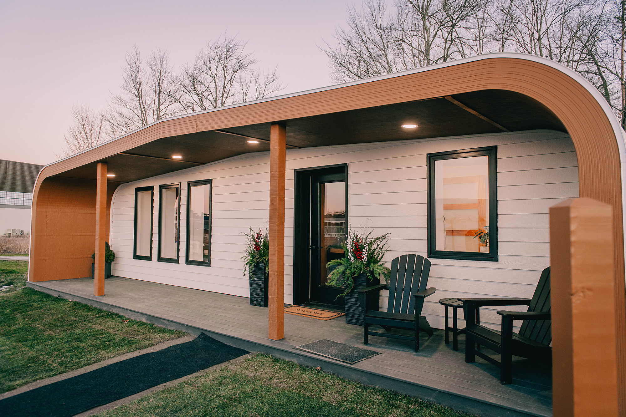 BioHome3D printed home wooden exterior