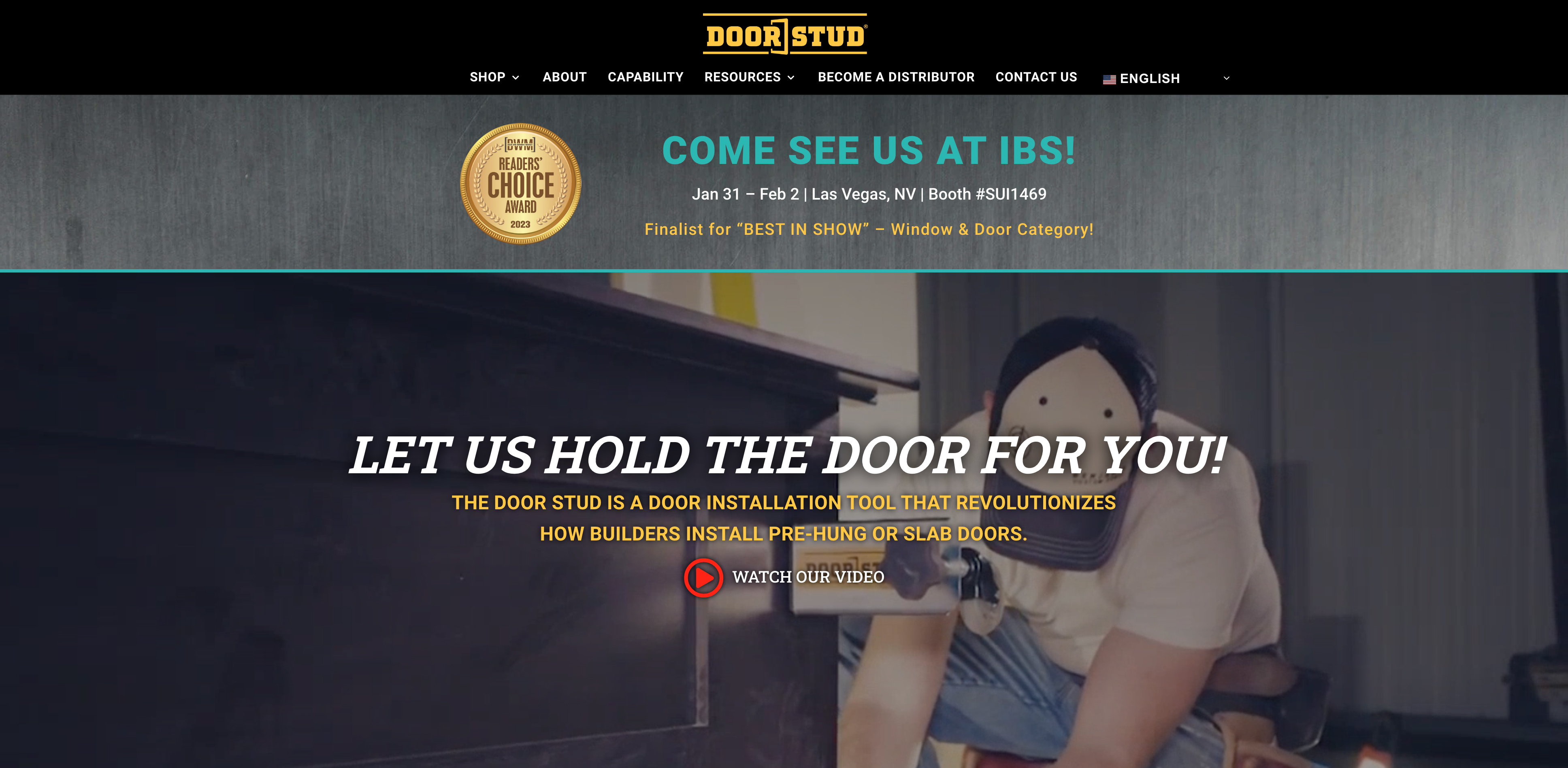 Door Stud website screenshot