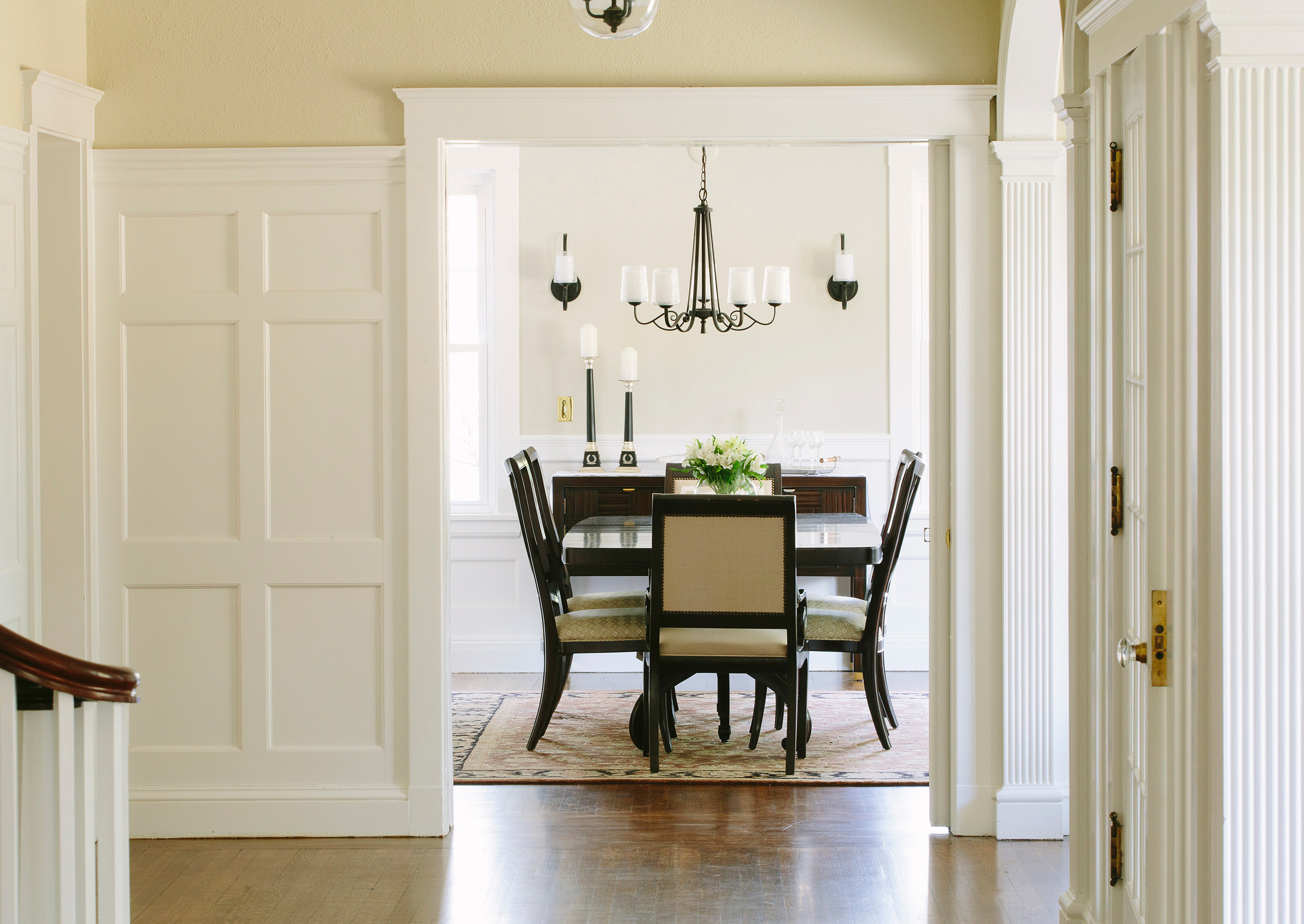 Cape Cod home interior dining area