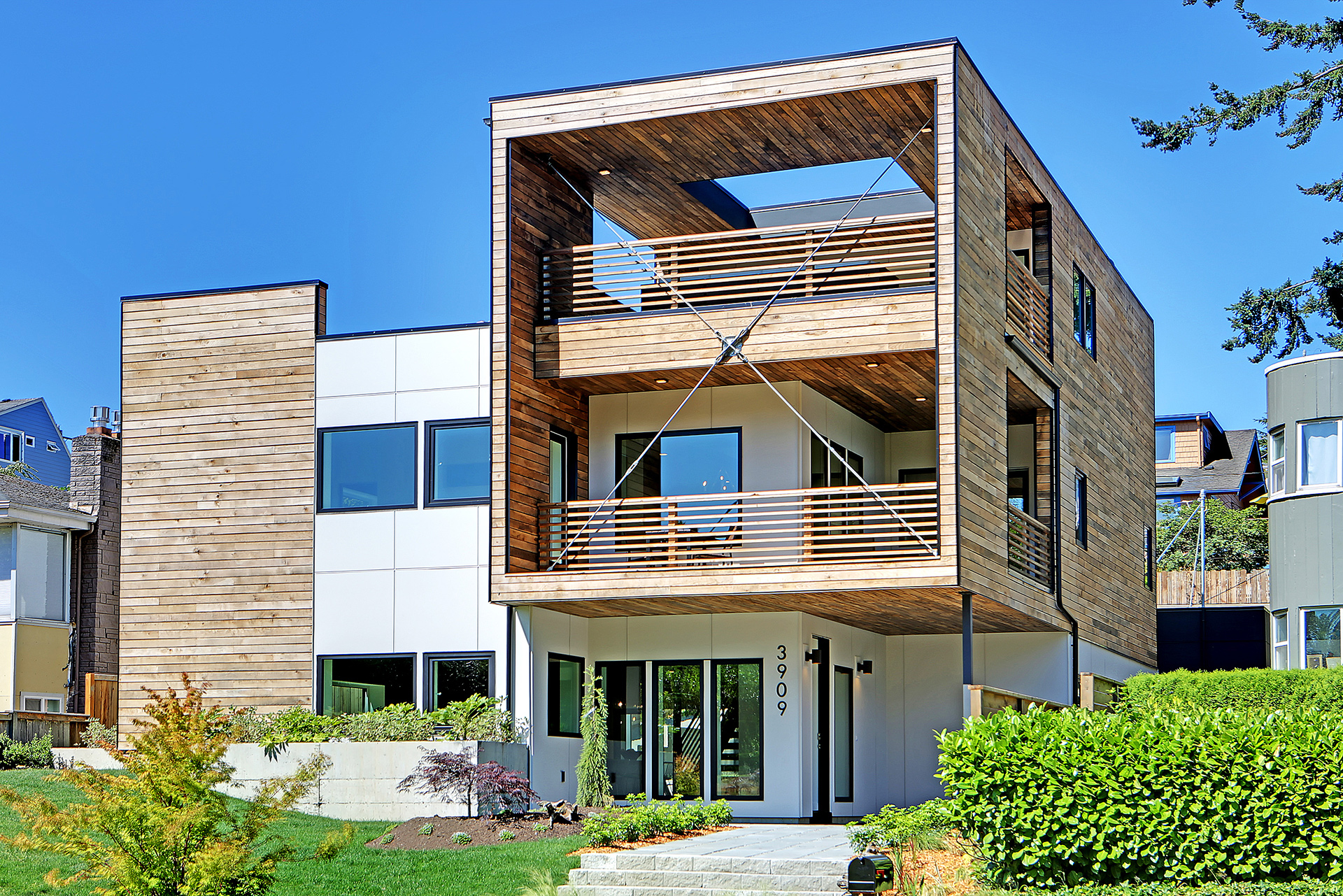 Exterior of Dwell Development home