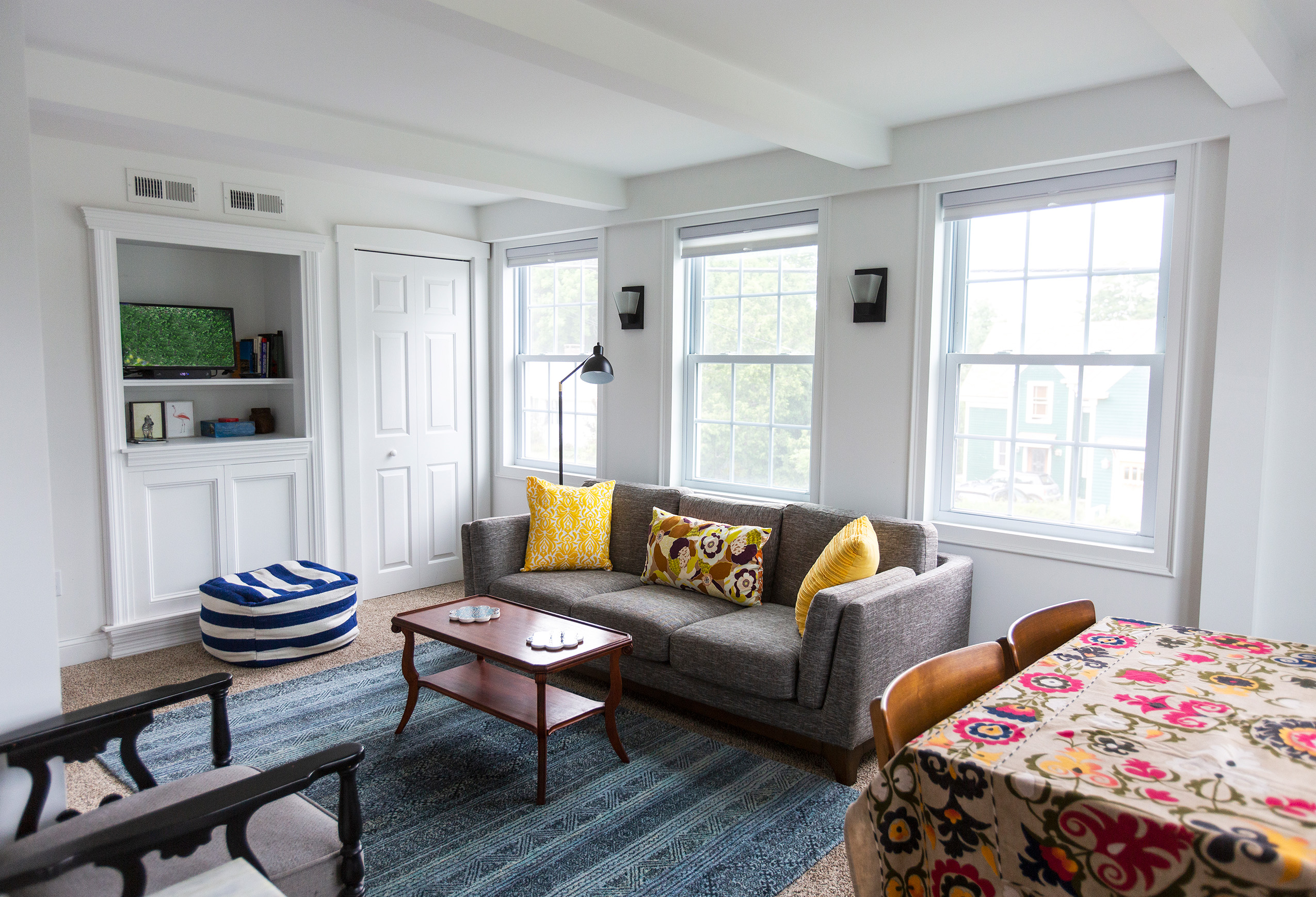 Eclectic home interior living room