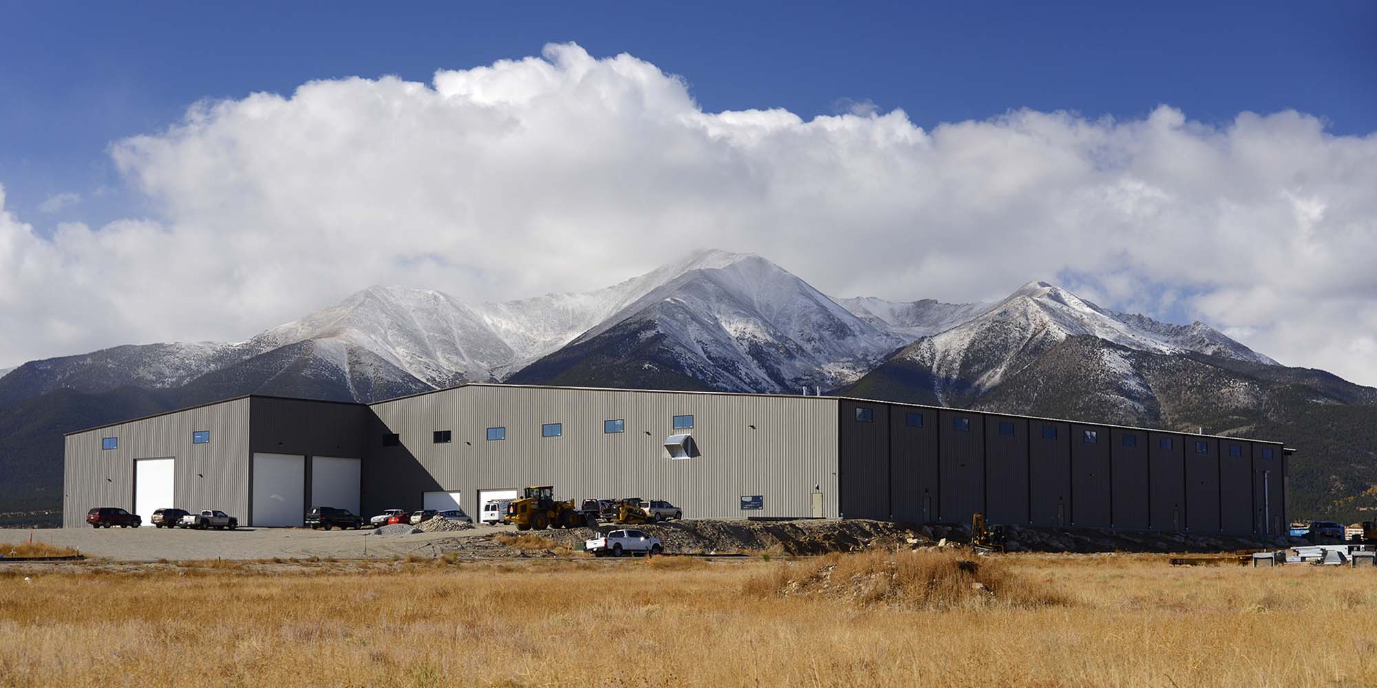 The factory where Fading West constructs the modular pieces to be put together in the final home build