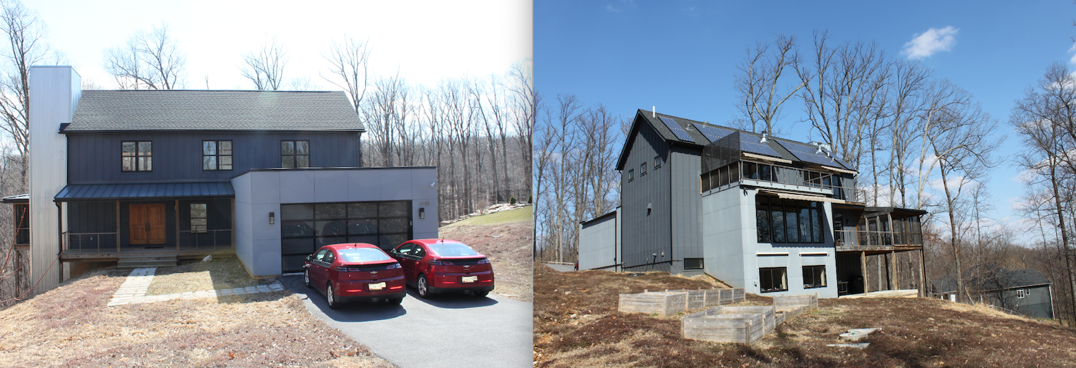 A single-family Net Zero and grid independent home in Frederick, Md. Sustainable Design Group designed and built the Net Zero home at a cost that was competitive to other custom homes in the region. | Images courtesy of Sustainable Design Group