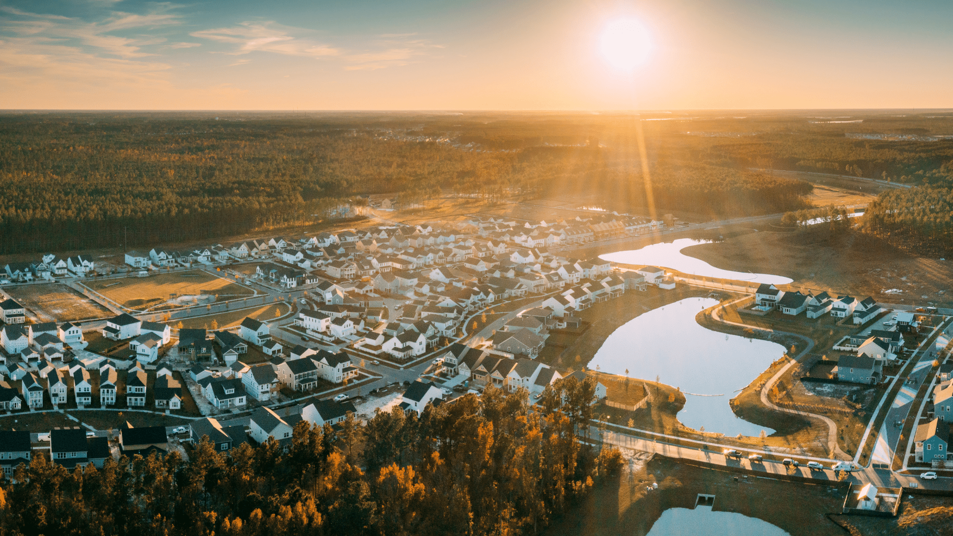 Aerial view of adult living community, Nexton