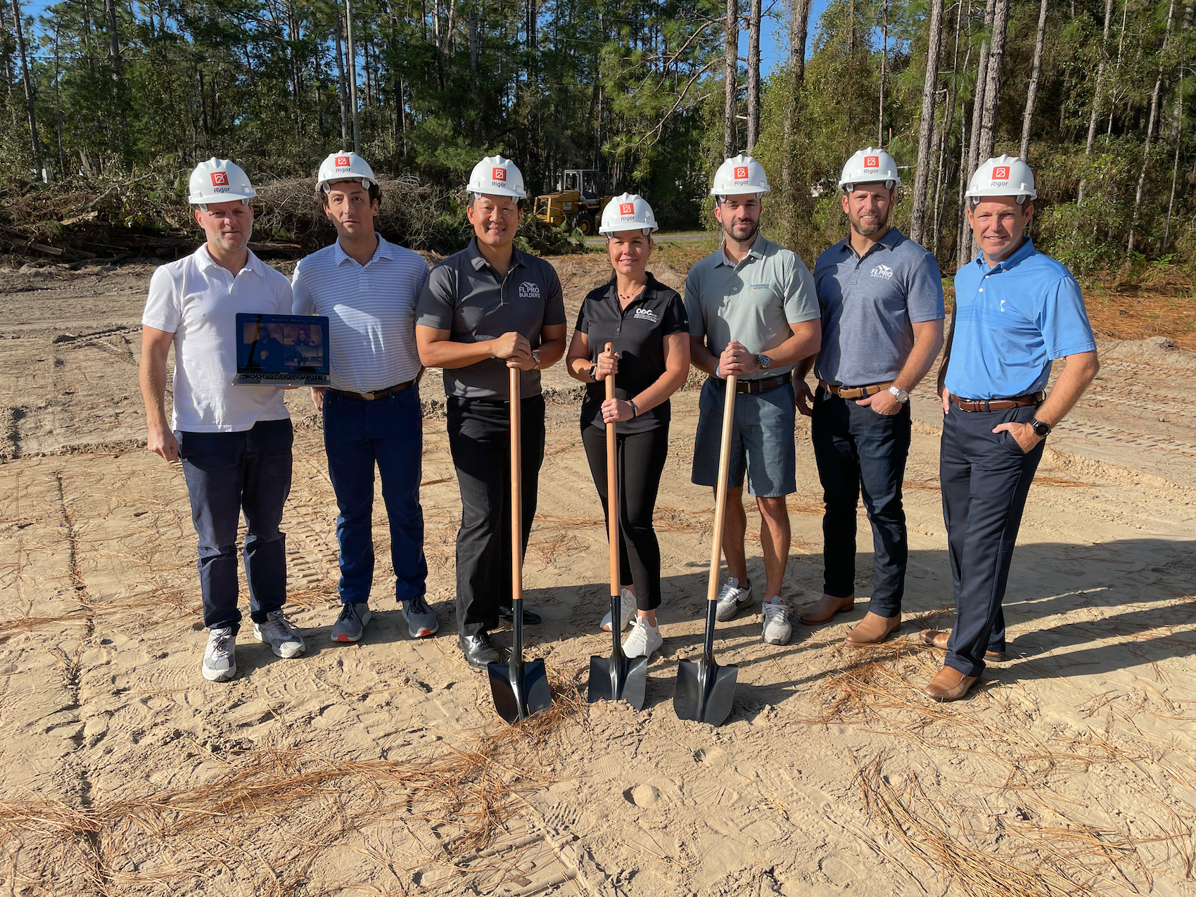 Rigor team at groundbreaking for new development