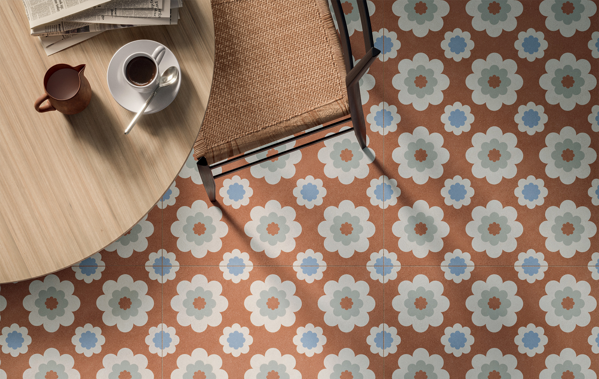 Ceramiche Piemme Homey 70s themed tile