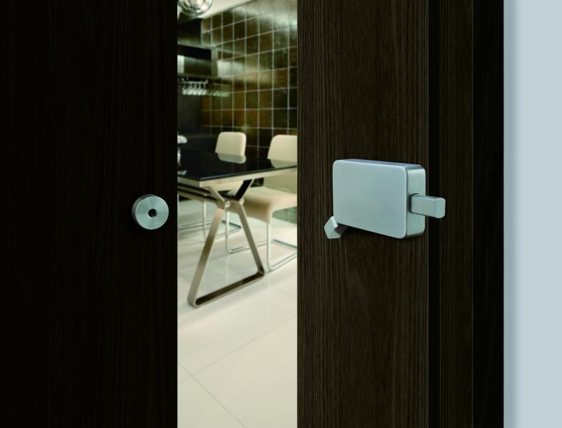 INOX barn door lock