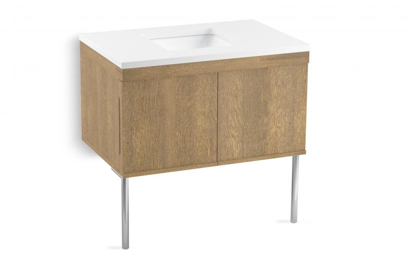 6 Kallista Laura Kirar Vanity cerused oak