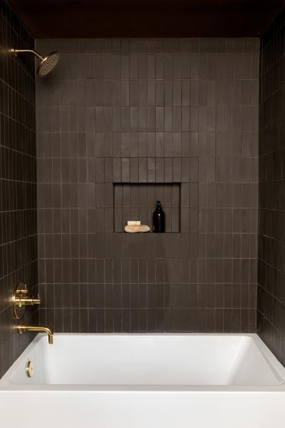 Robert McKinley Studio Federal Bath Dark Tile