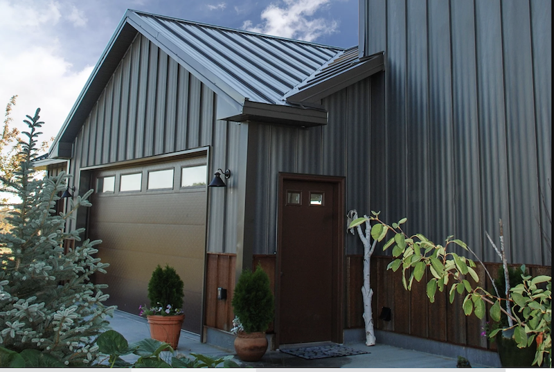 13 Bridger Steel Bonderized metal exterior siding on single family home