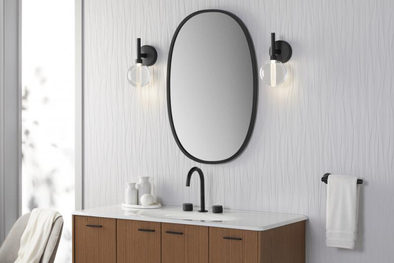 Kohler Lighting Modern Components vanity black finish