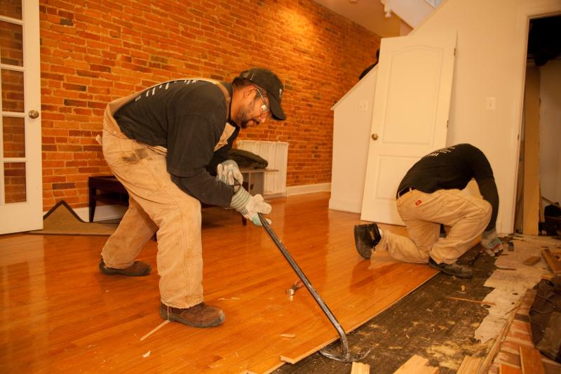 Second Chance Salvage Lumber Harvesting Floor Boards