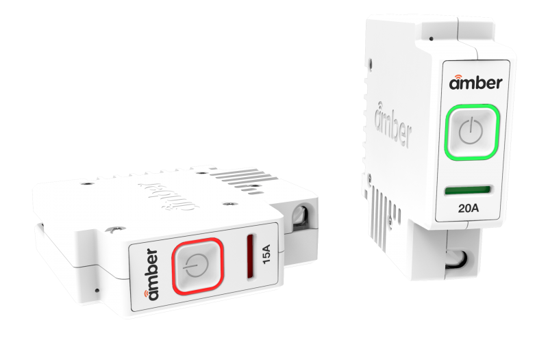 Amber Solutions smart Circuit Breaker on side green red