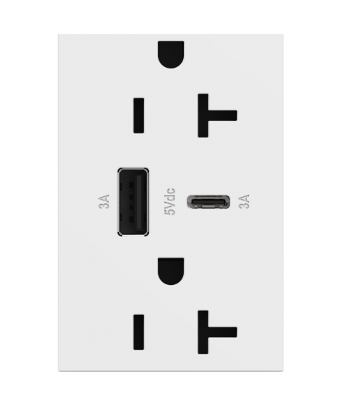 Legrand Adorne Ultra Fast USB Outlet white