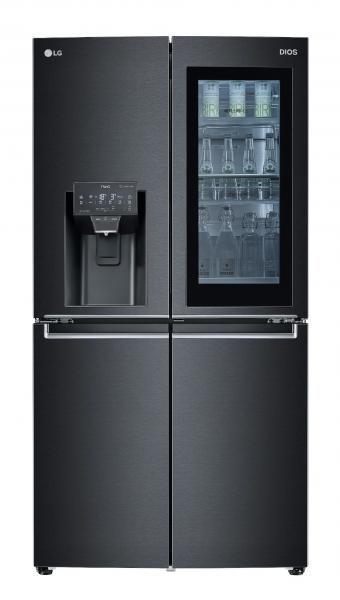 LG Electronics USA InstaView Door in Door Refrigerator Black silo