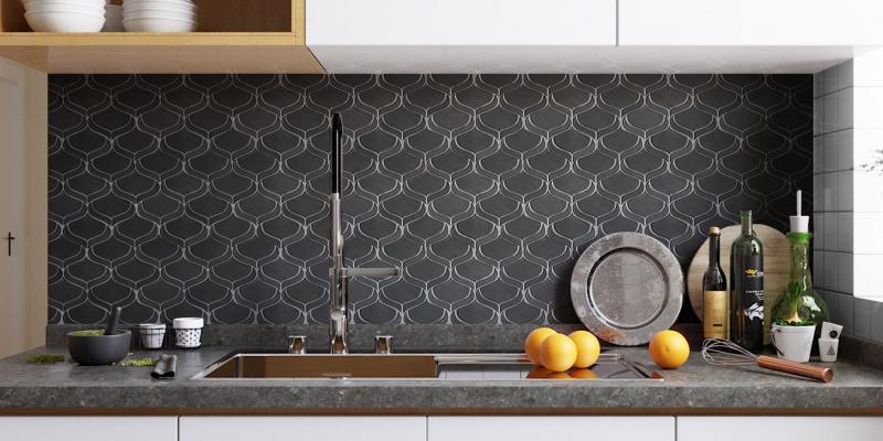 Emser Tile Myth Arabesque in Pewter