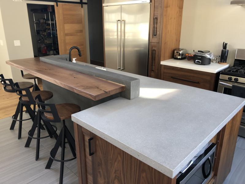 concrete kitchen countertops