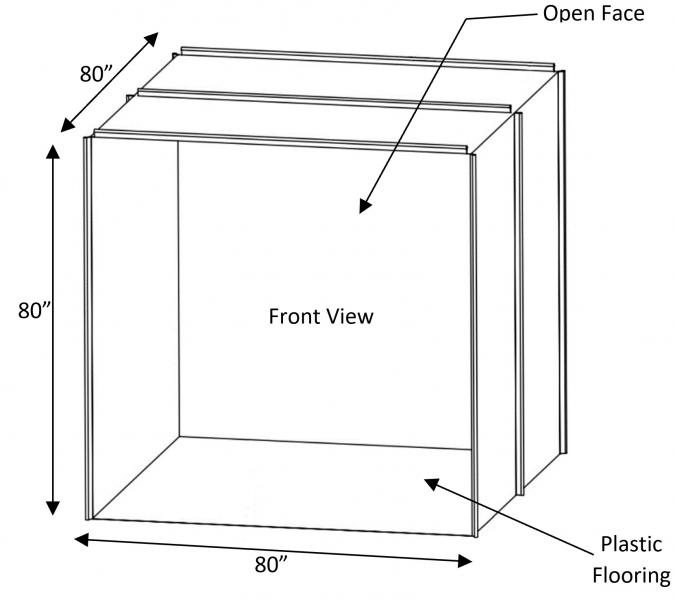 Portable spray painting booth