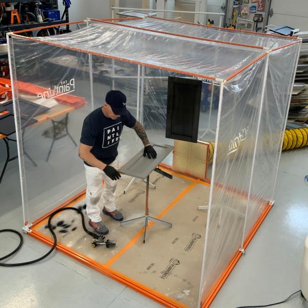 Portable spray paint booth professional