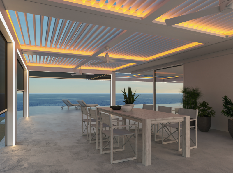 StruXure pergola TraX luxury outdoor 