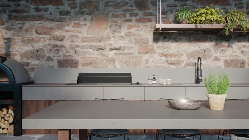 Caesarstone quartz exterior counter