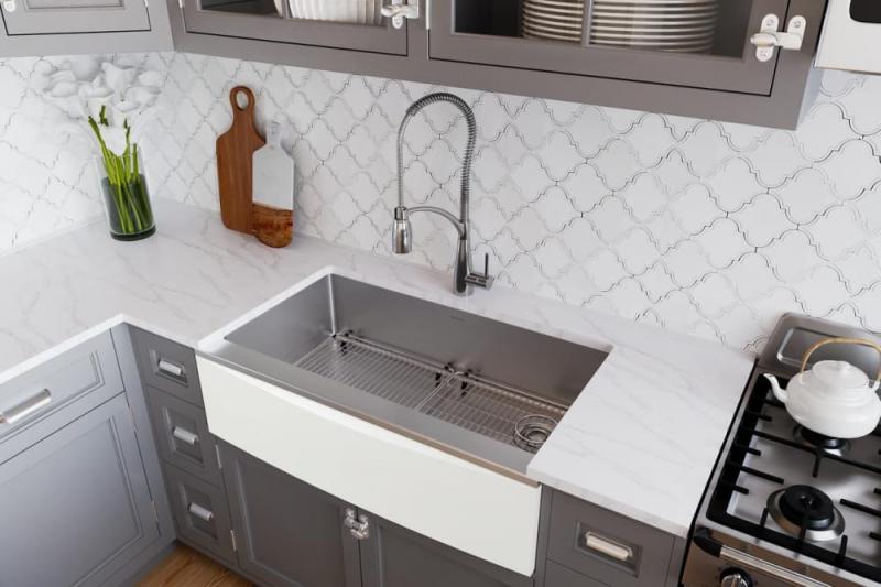 Elkay stainless steel farmhouse sink