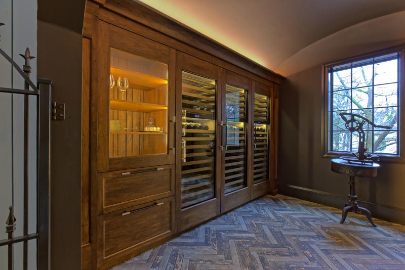 SubZero wine cooler cellar