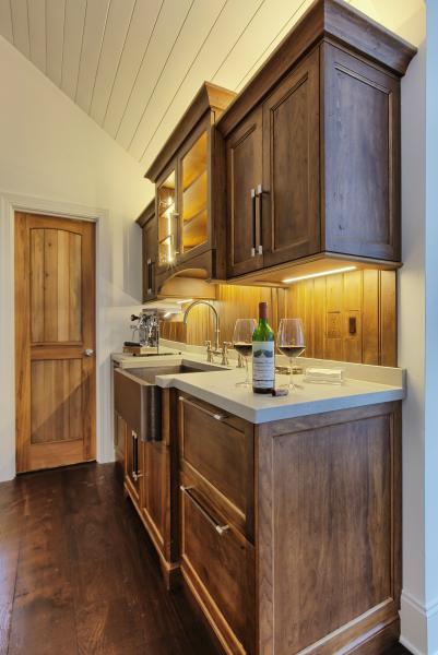 Wine loft galley kitchen walnut