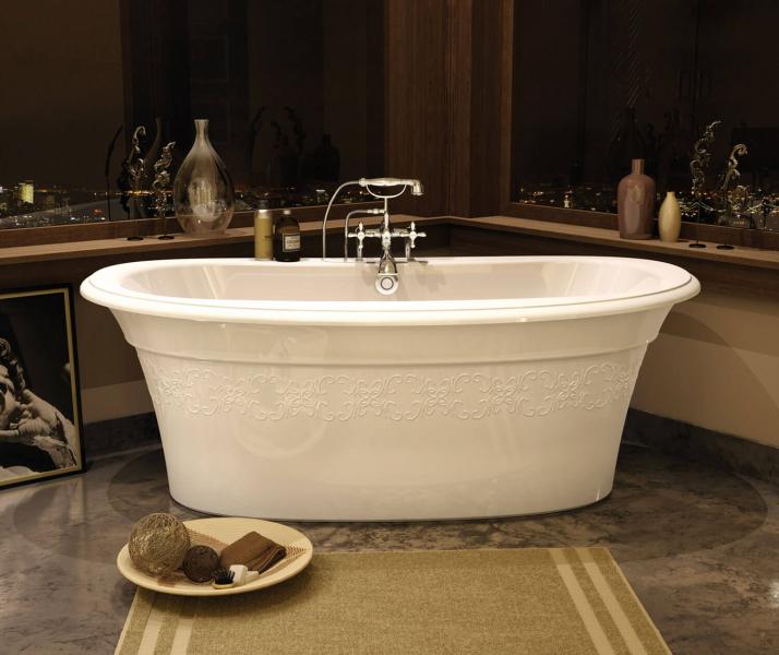 Maax Ella embossed traditional tub