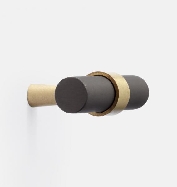 Rejuvenation brass oil rubbed bronze knob