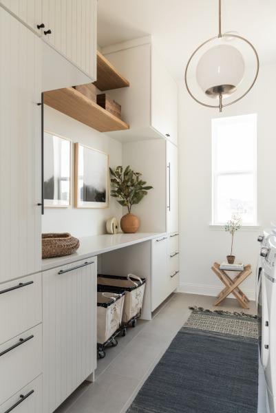 modern farmhouse laundry room