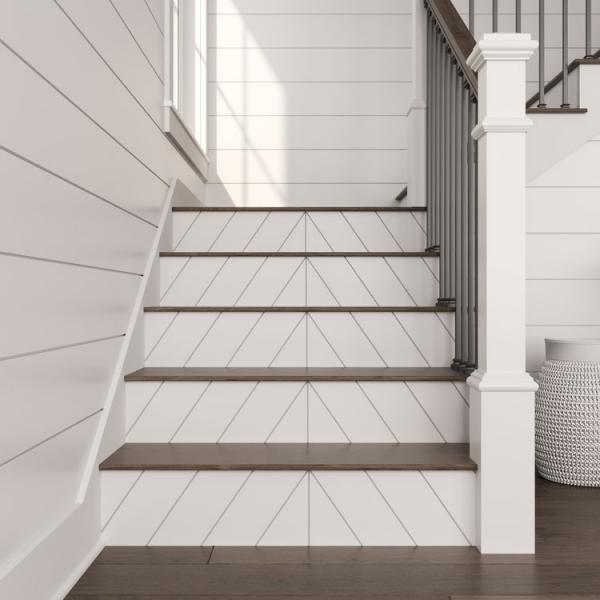 shiplap stair riser