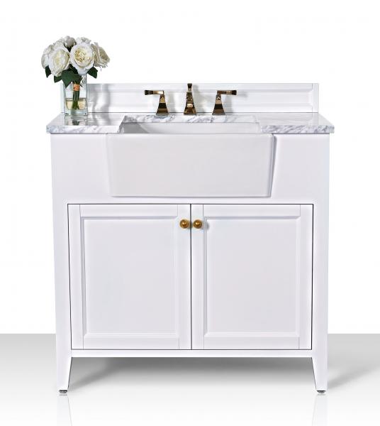 marble white bathroom vanity ancerre