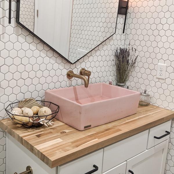 concretti pink sink