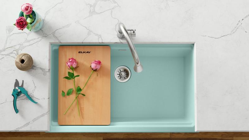 elkay mint kitchen sink