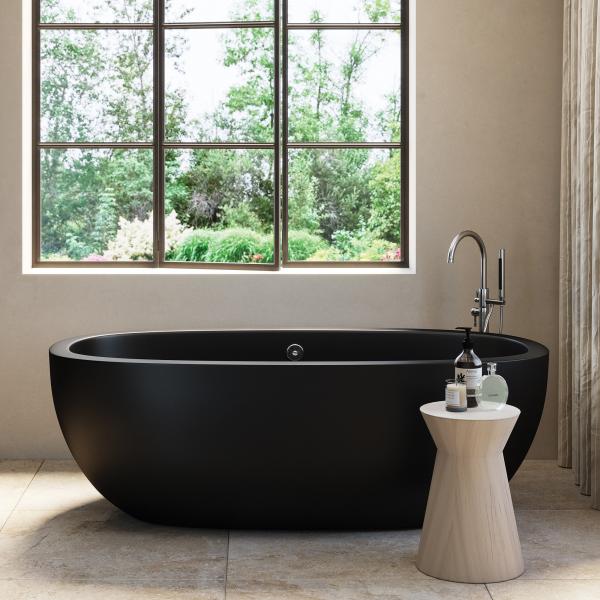 charcoal black tub