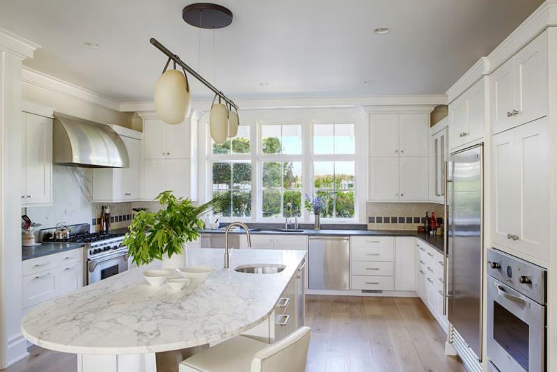 Kitchen in Hamptons Home by the Turett Collective