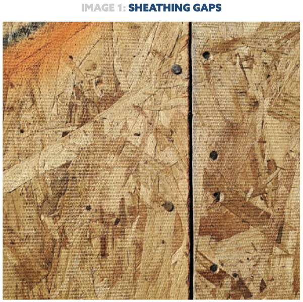 sheathing gaps