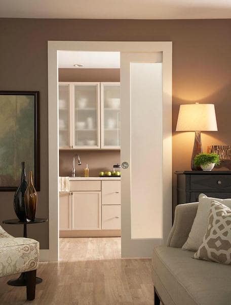 Johnson soft close pocket door